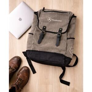 Mercedes Benz Canvas Backpack Field & Co Hudson Laptop Weekender Travel Bag Gray